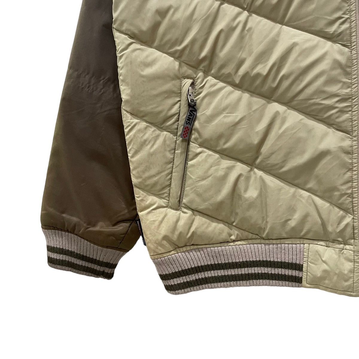 Vans × Vintage Vintage 90s VANS Puffer Zipper Bomber Jacket Size US L / EU 52-54 / 3 - 6 Thumbnail