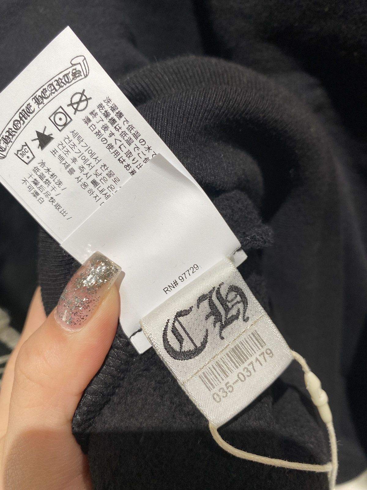 Chrome Hearts Chrome Hearts Script Logo Embroidered Half Zip Sweatshirt Size US L / EU 52-54 / 3 - 3 Thumbnail