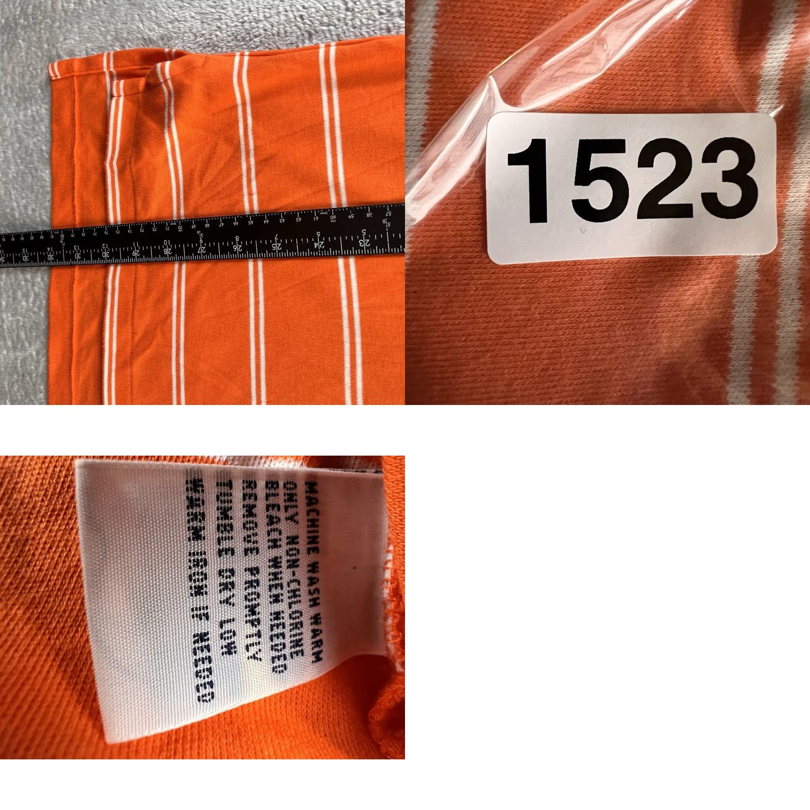 Ralph Lauren VINTAGE Ralph Lauren Polo Shirt Mens M Striped White Orange Logo breathable Easy Care Modern/Seasonal Size US M / EU 48-50 / 2 - 8 Thumbnail