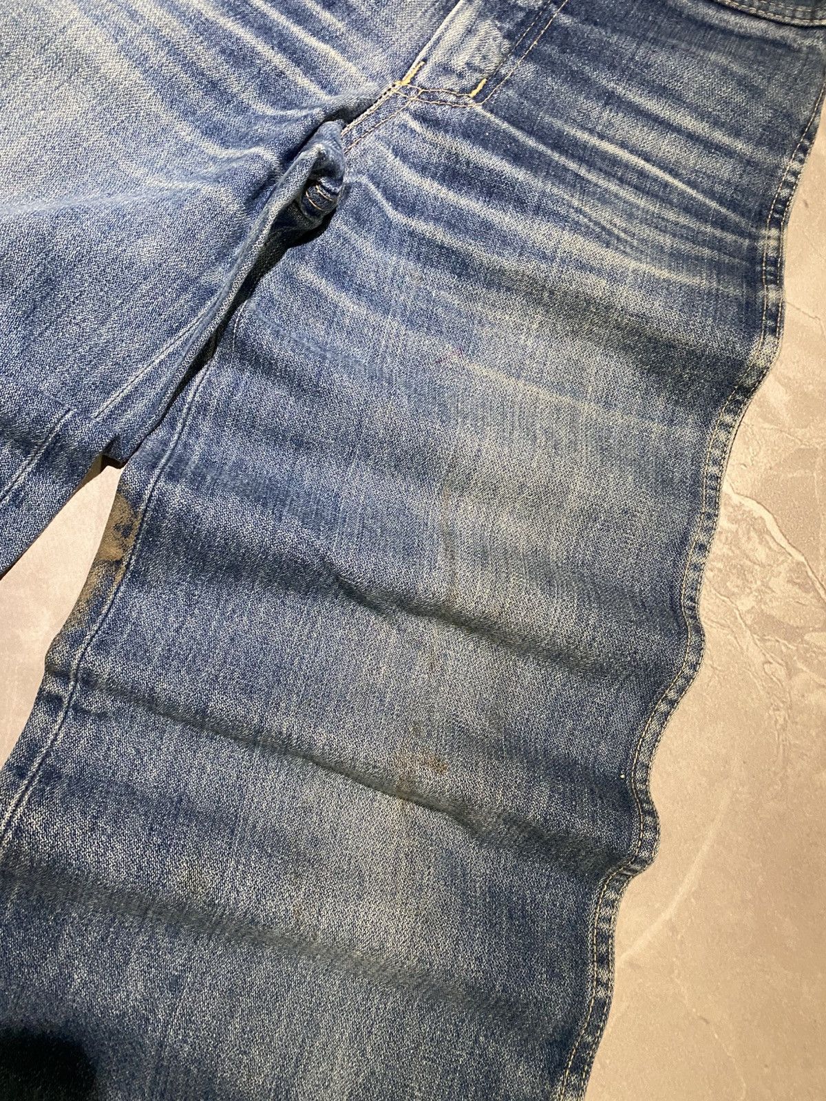 Vintage CRAZY Rare Washed Flared / Japanese Style Y2K / Vintage Size US 27 - 4 Thumbnail