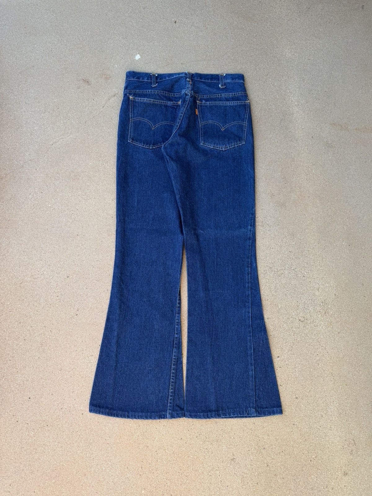 Levi's Vtg 80’s Levi’s 646 Orange Tab Bellbottom Flare Jeans 31x31 Size US 31 - 2 Thumbnail