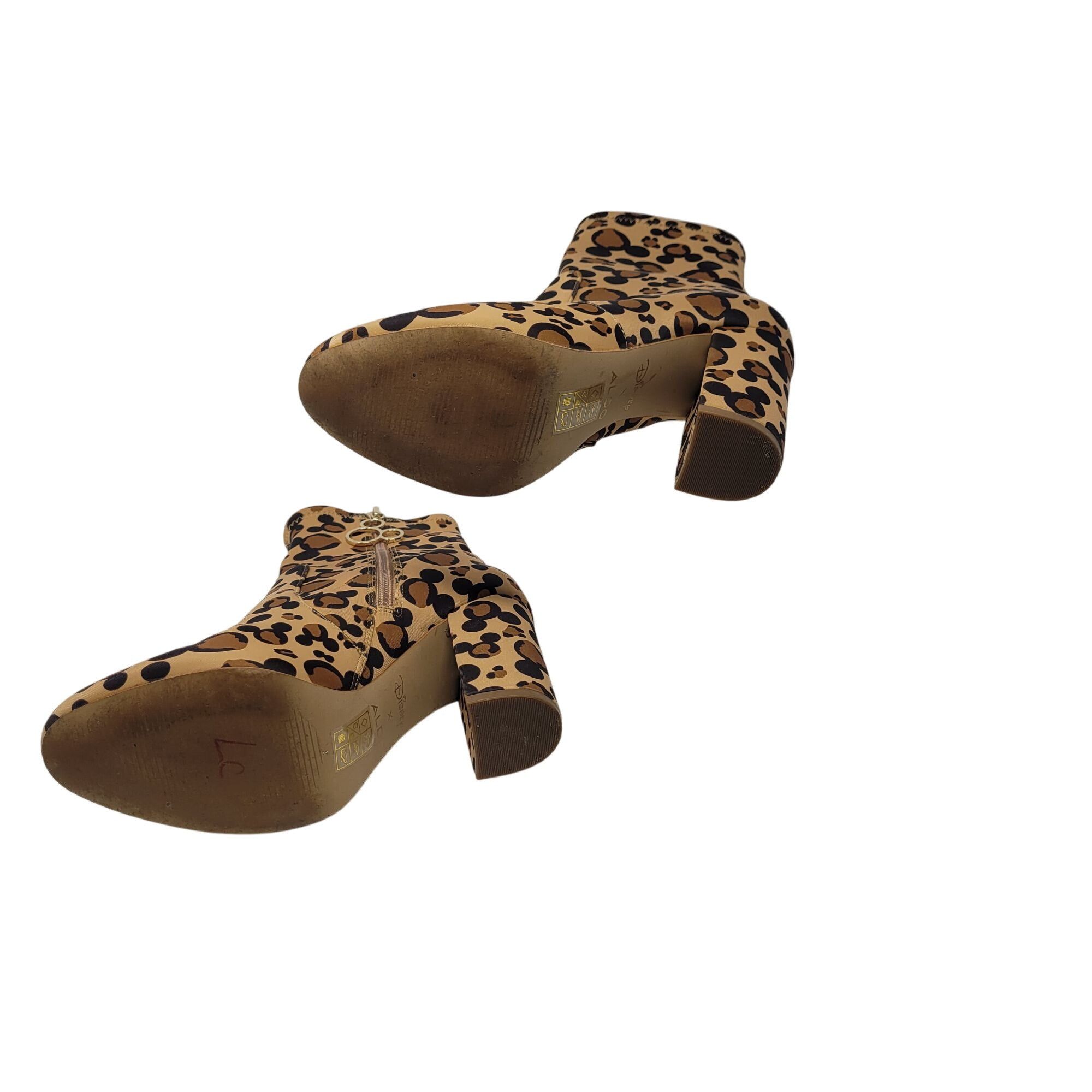 Aldo × Disney Disney X Aldo Step In Magic Leopard Chunky Heel Sock Bootie Size US 6 / IT 36 - 11 Thumbnail
