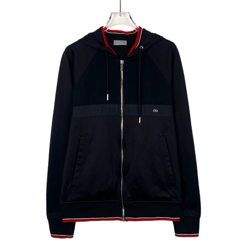 Dior Dior Black logo metal logo hooded zipper jacket 2501-Nextar Size US S / EU 44-46 / 1 - 1 Thumbnail