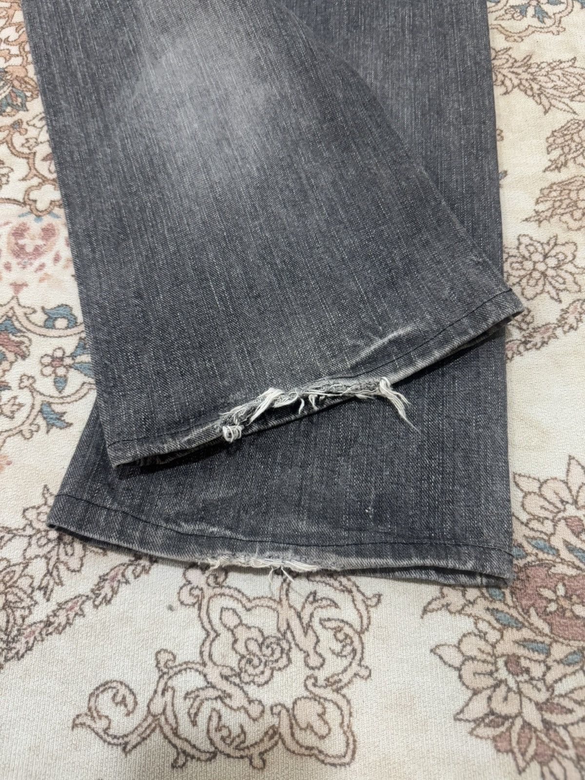 If Six Was Nine × Lee × Vintage Vintage Lee Riders Rare Design Flare Jeans Size US 32 / EU 48 - 9 Thumbnail