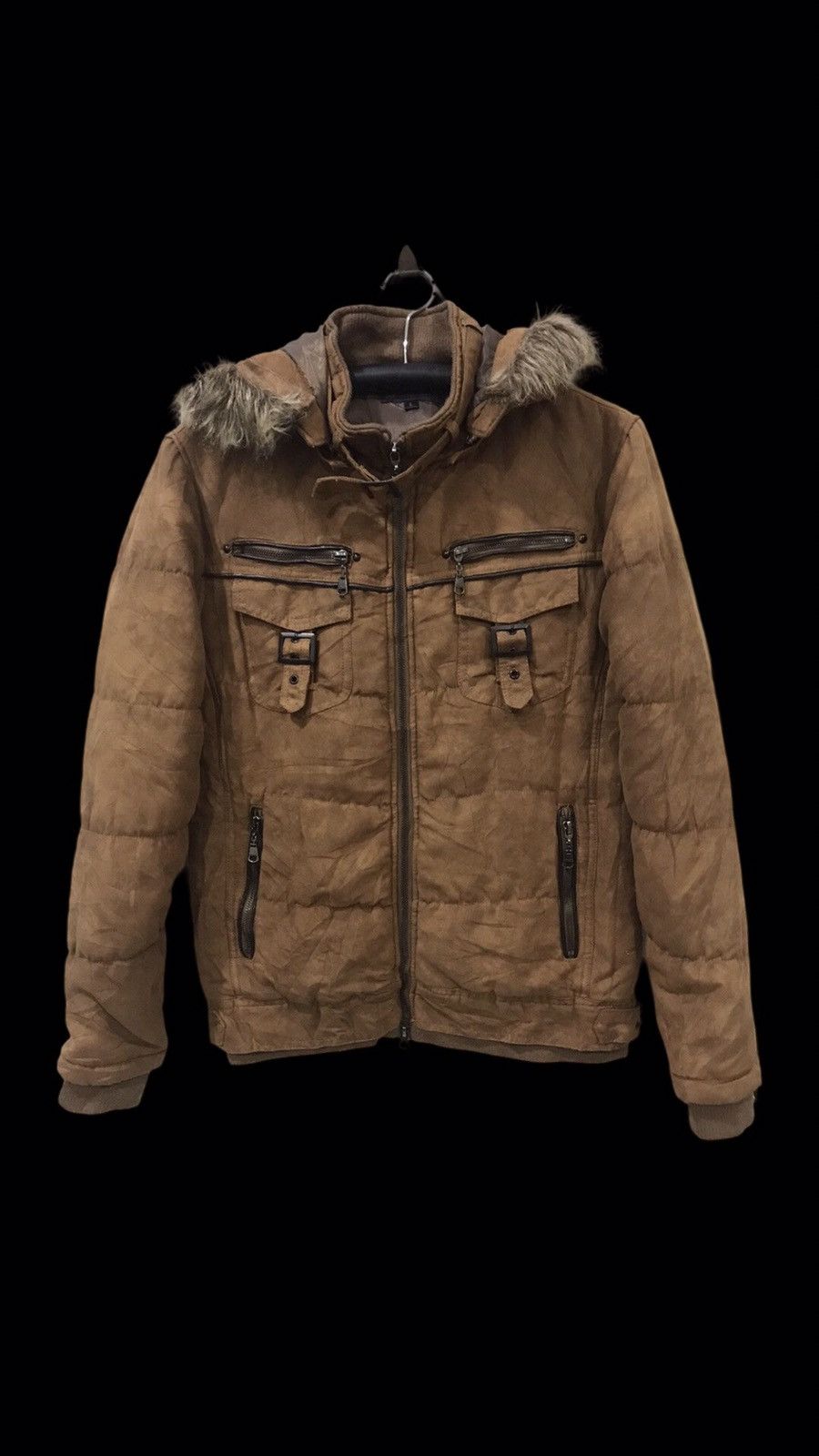 Japanese Brand in the attic Multipockets Fur Hoodie Punk Jacket Size US S / EU 44-46 / 1 - 1 Thumbnail