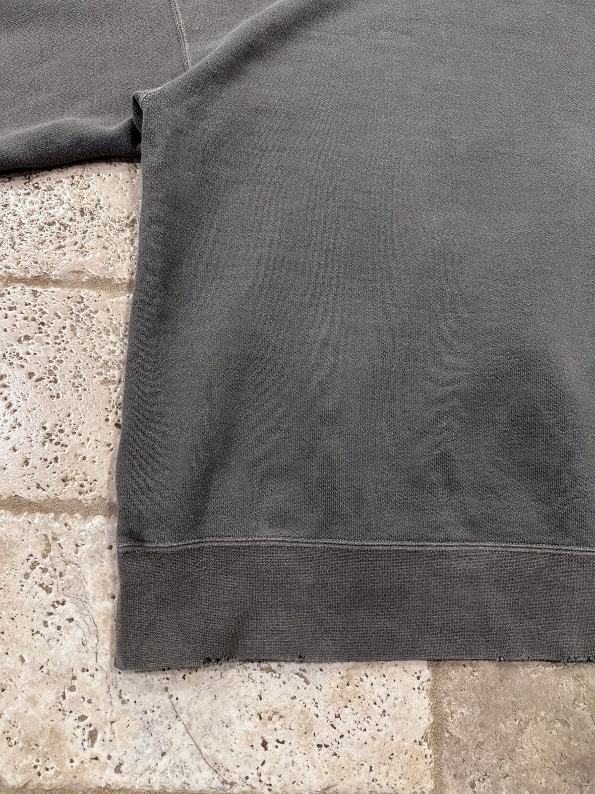 Japanese Brand Visvim Jumbo Olive Green Distressed Crash PO Faded Hoodie Size US XL / EU 56 / 4 - 11 Thumbnail
