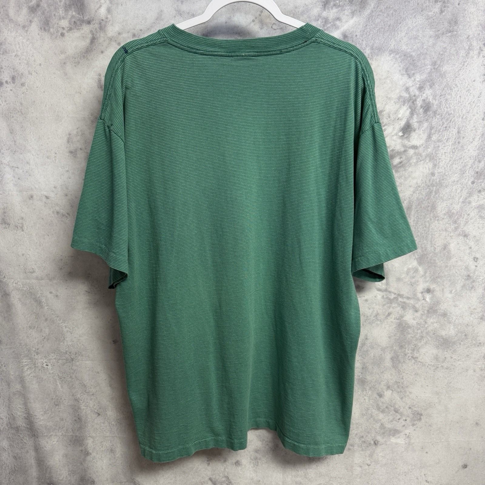 Vintage Vintage 90s Mickey Mouse T Shirt Green Short Sleeve Striped Size US XL / EU 56 / 4 - 3 Thumbnail