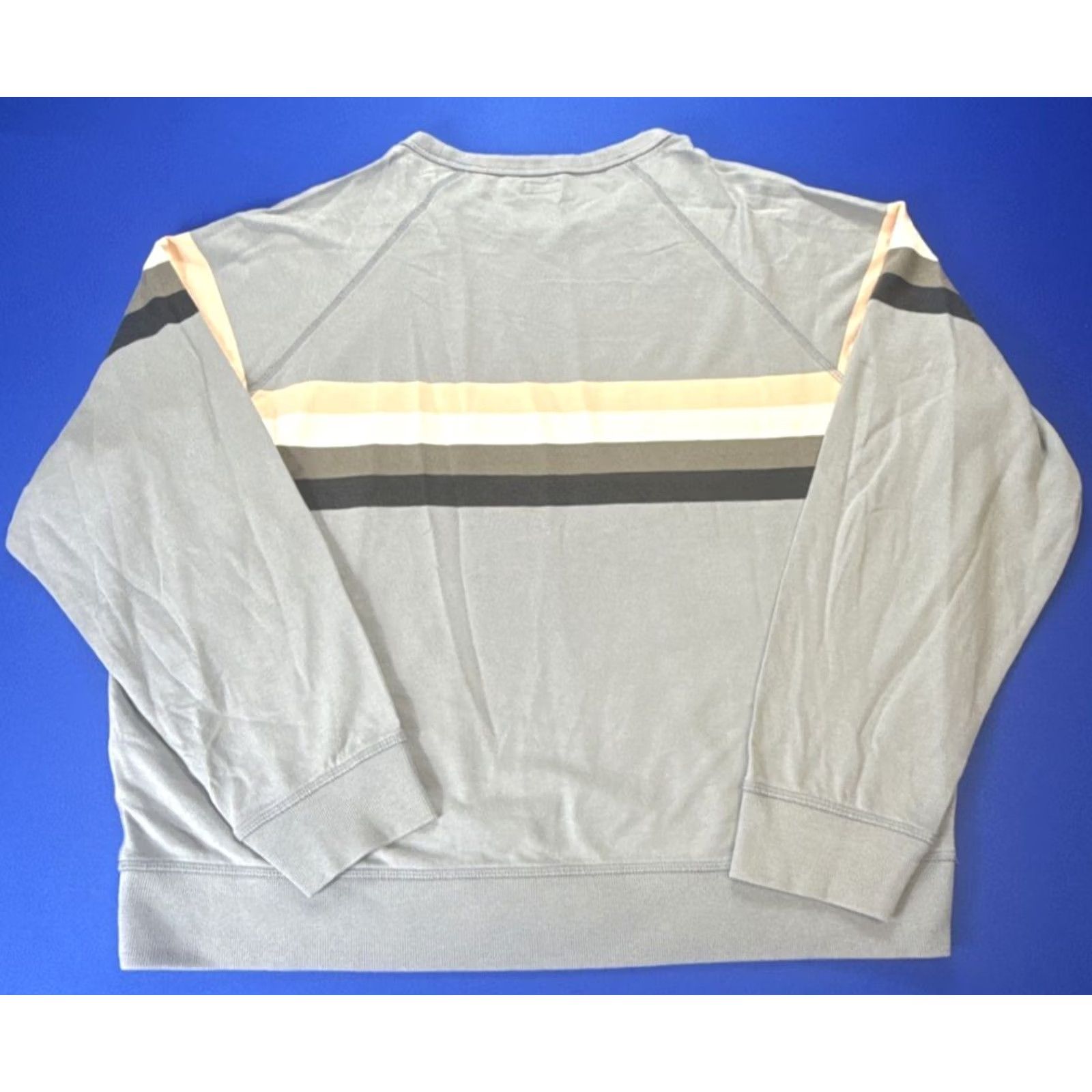 Faherty Faherty Coastal Cloud Crew Sweatshirt Blue Striped Womens XL Size XL / US 12-14 / IT 48-50 - 6 Thumbnail