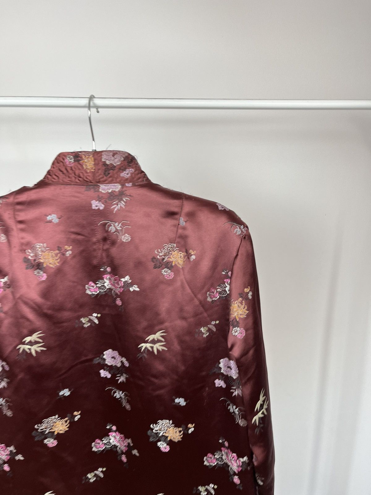 Shanghai Tang Vintage Chinese Silk Jacket Shanghai Floral Traditional S Size S / US 4 / IT 40 - 11 Thumbnail