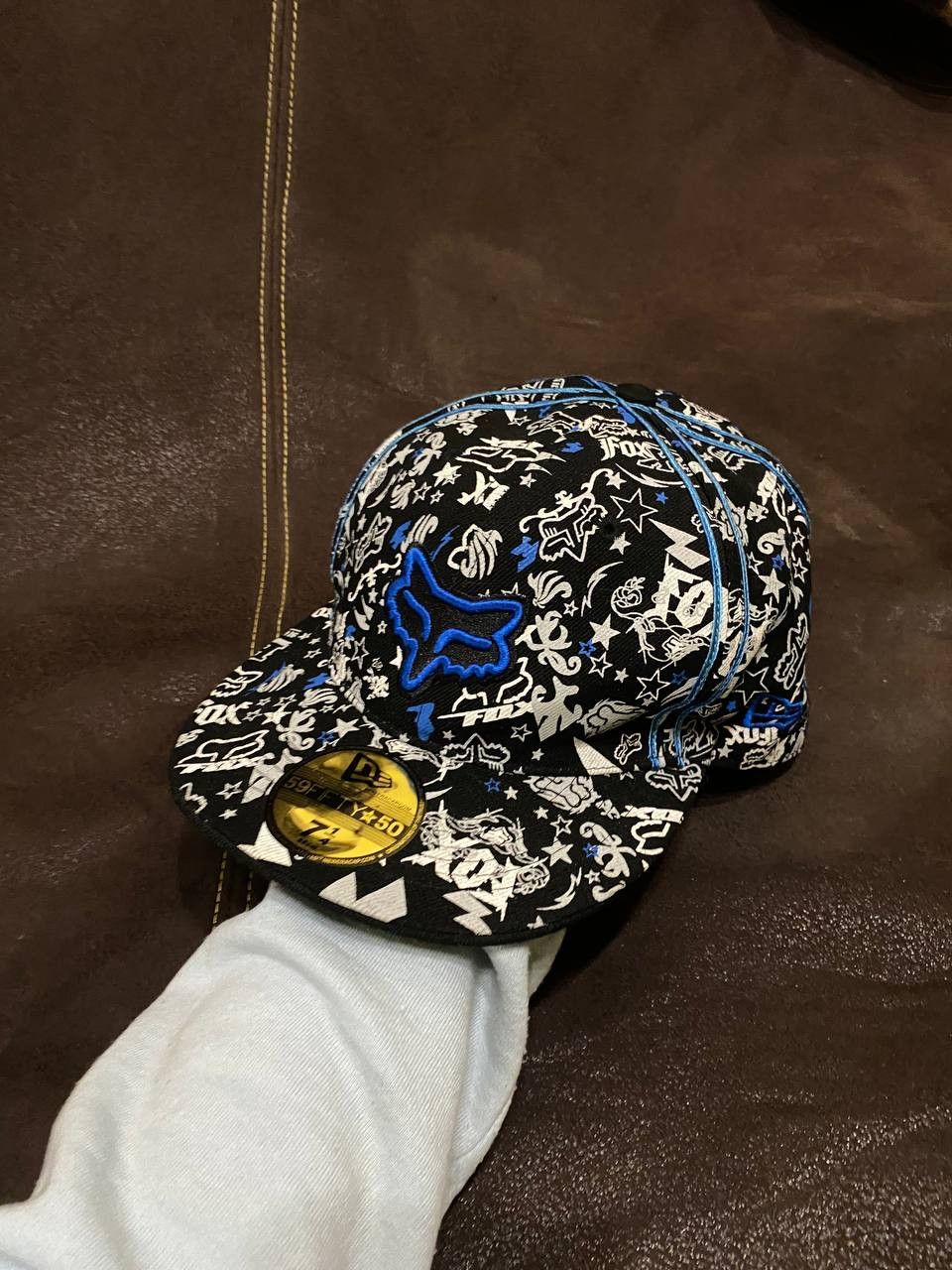 Fox Racing New Era Y2K print streetwear Hats big logo Fox Size ONE SIZE - 1 Thumbnail
