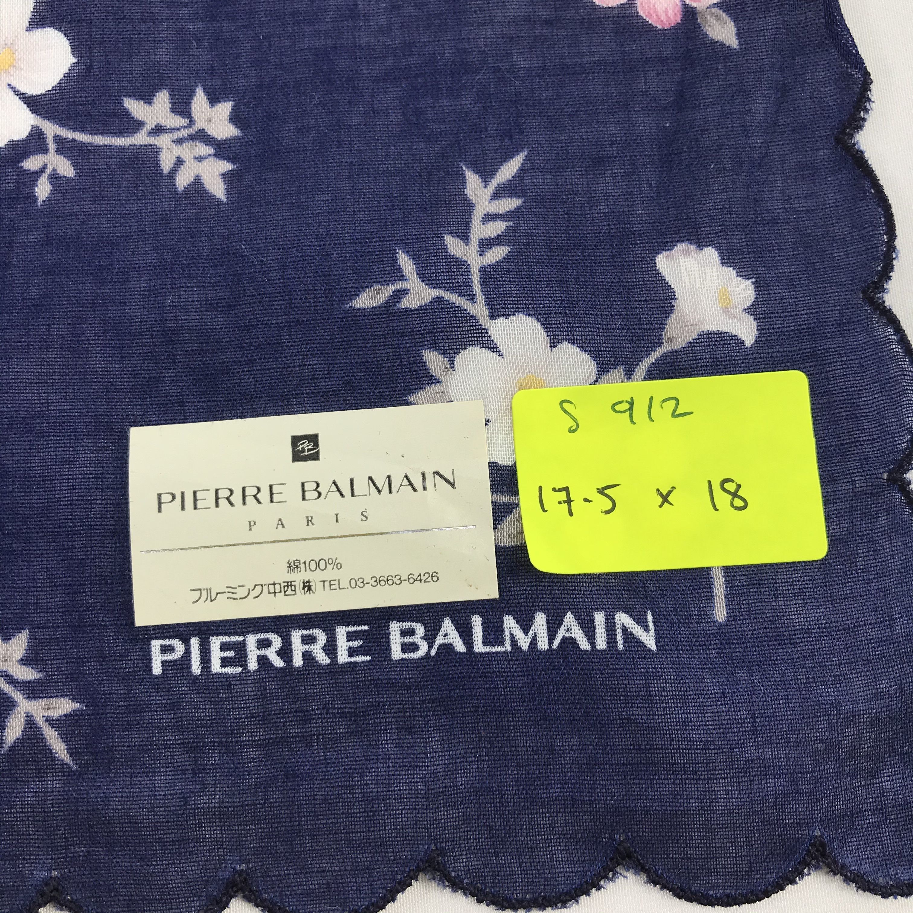 Pierre Balmain × Vintage Pierre Balmain Bandana / Handkerchief / Neckerchief - S912 Size ONE SIZE - 5 Thumbnail