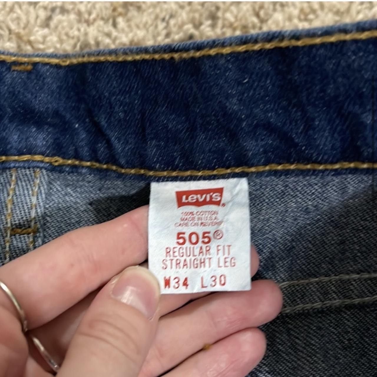 Levi's × Vintage 505 Orange Tab Levi’s Size US 34 / EU 50 - 3 Thumbnail