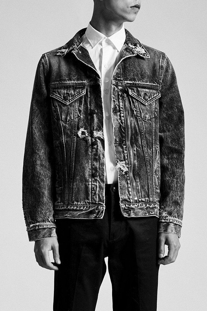R13 Denim Trucker Distressed Jacket. Medium Size US M / EU 48-50 / 2 - 1 Thumbnail