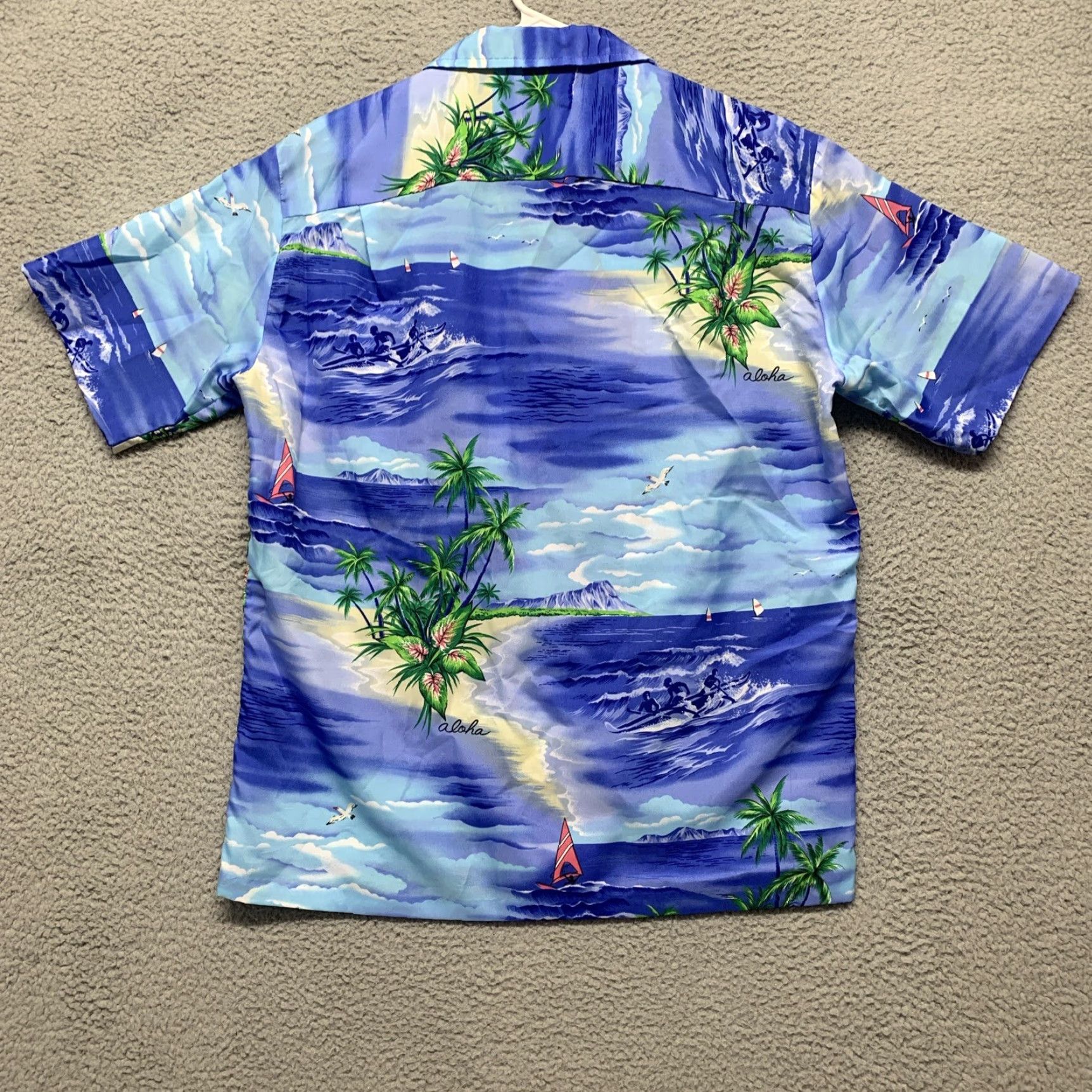 Vintage Royal Creations Shirt Mens Hawaiian Size Medium Button Down 1 Pocket Blue Size US M / EU 48-50 / 2 - 4 Thumbnail