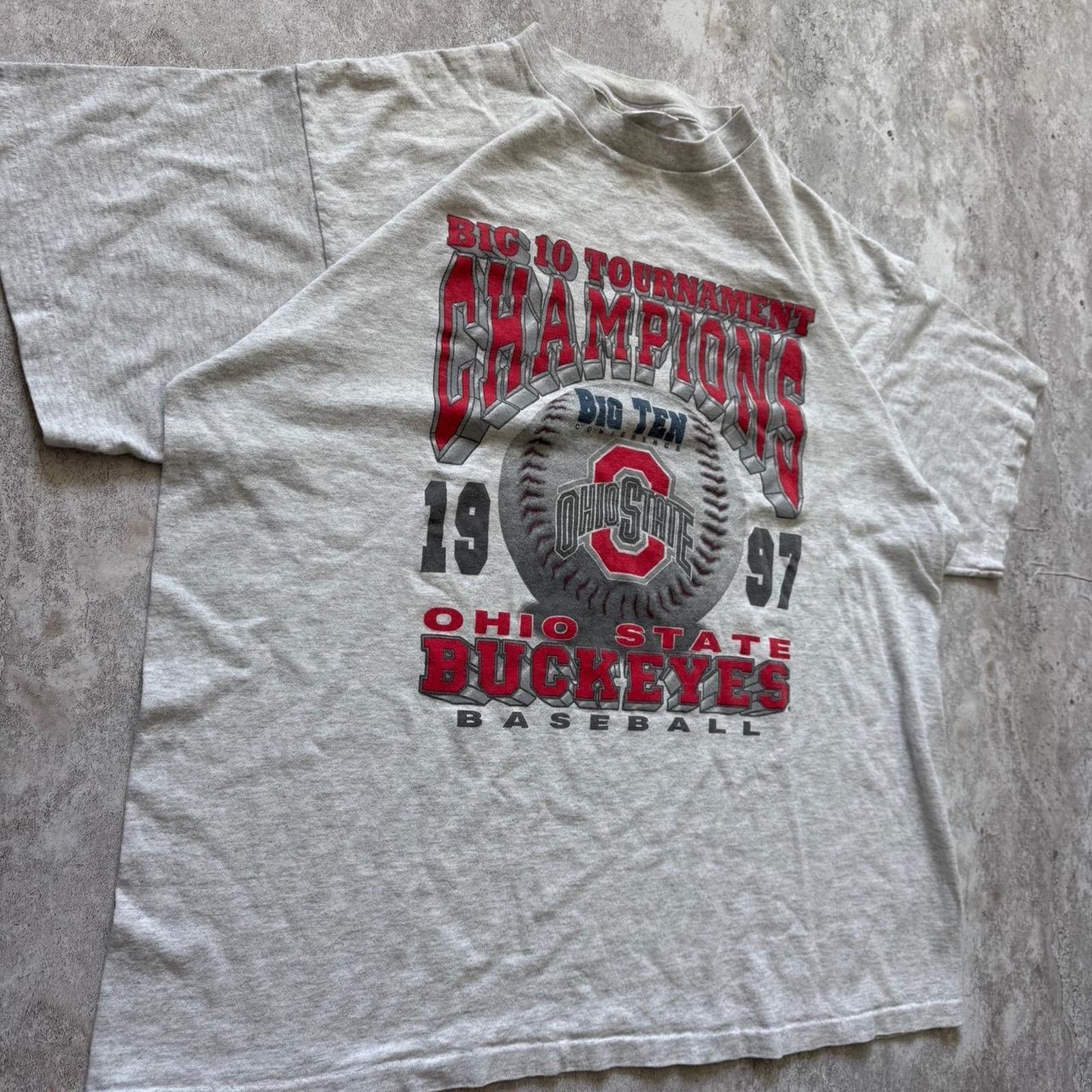 Other Vintage 1997 Big Ten Ohio State Baseball T-Shirt Size XL Size US XL / EU 56 / 4 - 2 Thumbnail