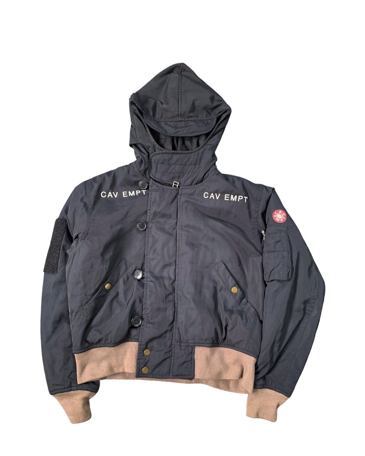 Cav Empt Cav Empt Black Jacket With Hoodie Size US S / EU 44-46 / 1 - 1 Thumbnail