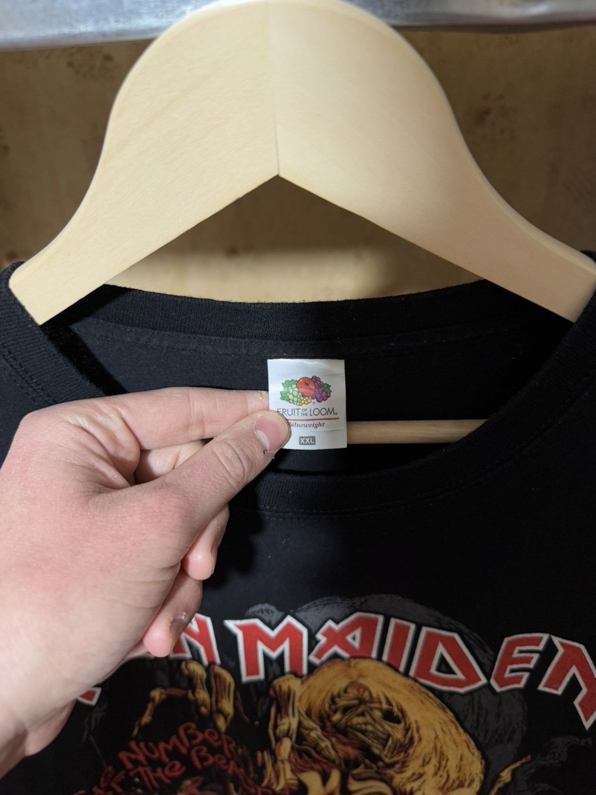 Band Tees × Iron Maiden Vintage 2019 Iron Maiden The Number Of The Beast T-Shirt Size US XXL / EU 58 / 5 - 5 Thumbnail