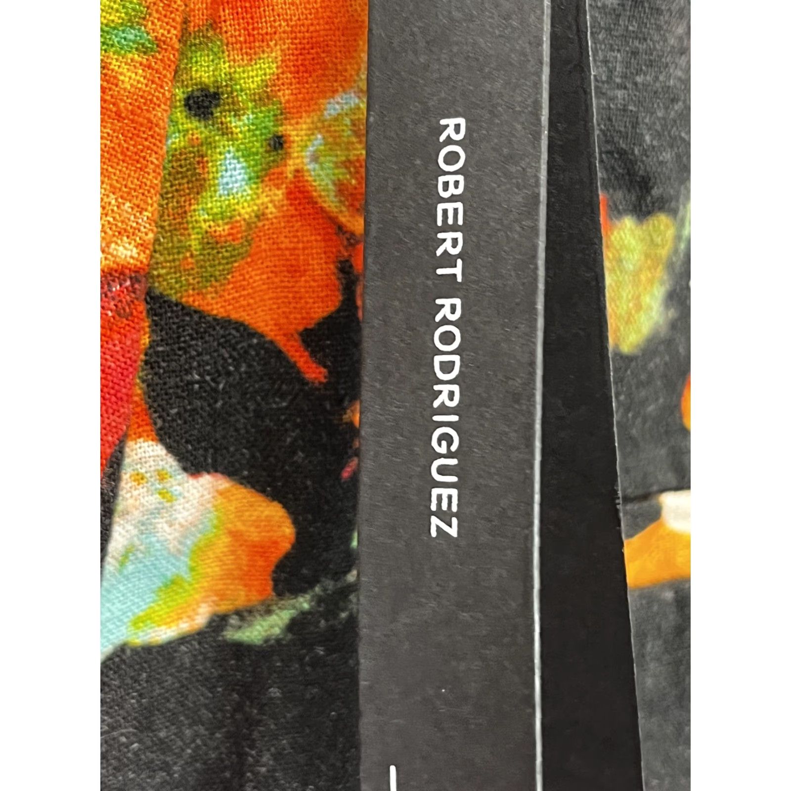 Robert Rodriguez NEW! Robert Rodriguez Pants Women 10 Multicolor Floral Linen Blend Side Zip Casual Size 32" / US 10 / IT 46 - 7 Thumbnail