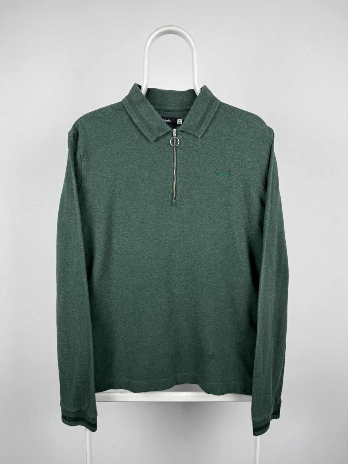 Rapha Rapha Logo Long Sleeve Zip Polo Shirt Size US M / EU 48-50 / 2 - 1 Thumbnail