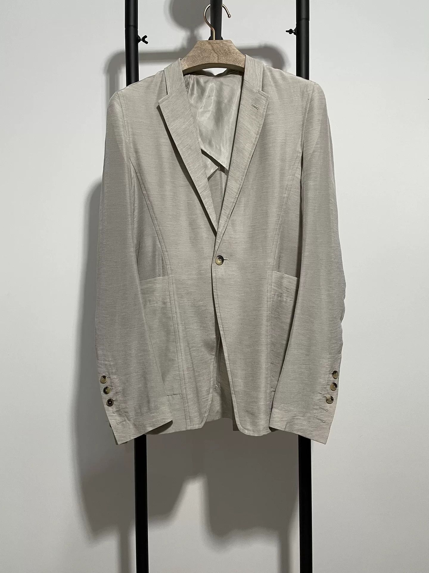 Rick Owens rick owens lightweight tailored blazer jacket Size US M / EU 48-50 / 2 - 1 Thumbnail