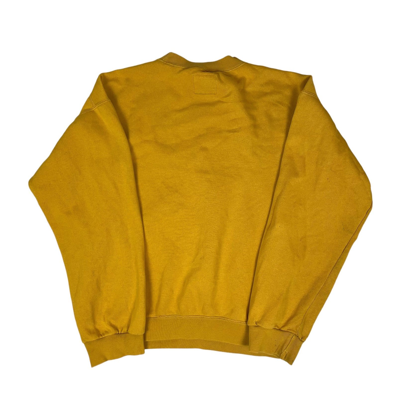Nike × Vintage Nike Men's Yellow Swoosh Crew Neck Pullover Sweatshirt Large Size US L / EU 52-54 / 3 - 9 Thumbnail