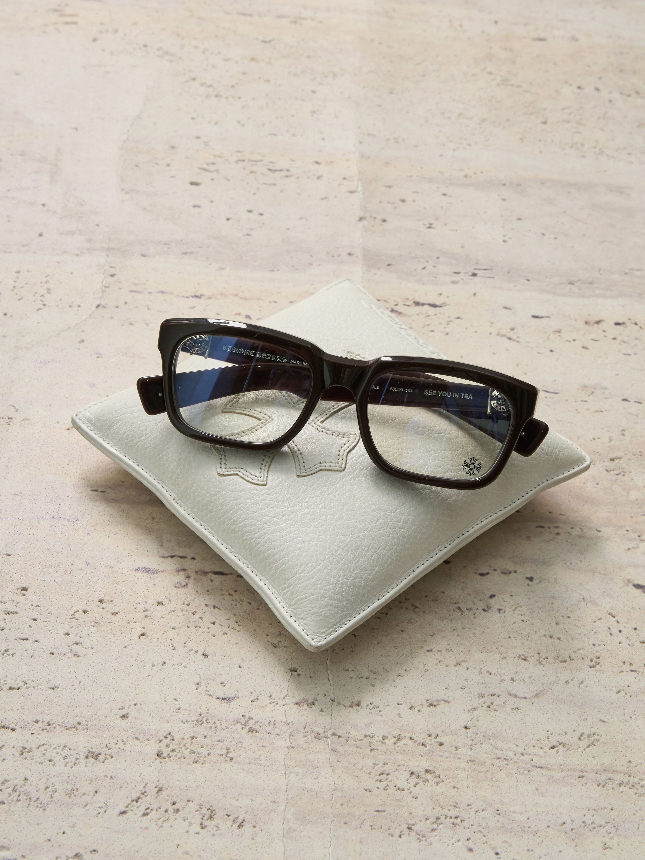 Chrome Hearts CHROME HEARTS SEE YOU IN TEA CLASSIC BROWN GLASSES Size ONE SIZE - 2 Thumbnail