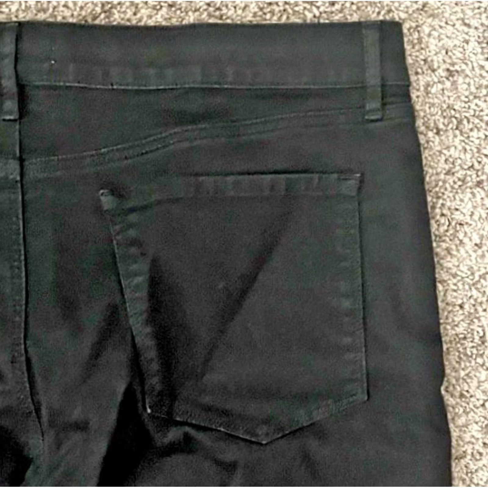 Loft Loft Modern Skinny Jeans Womens 33 Sz 16 Black High Rise Stretch Ankle Tie New Size 38" / US 16 / IT 52 - 3 Thumbnail
