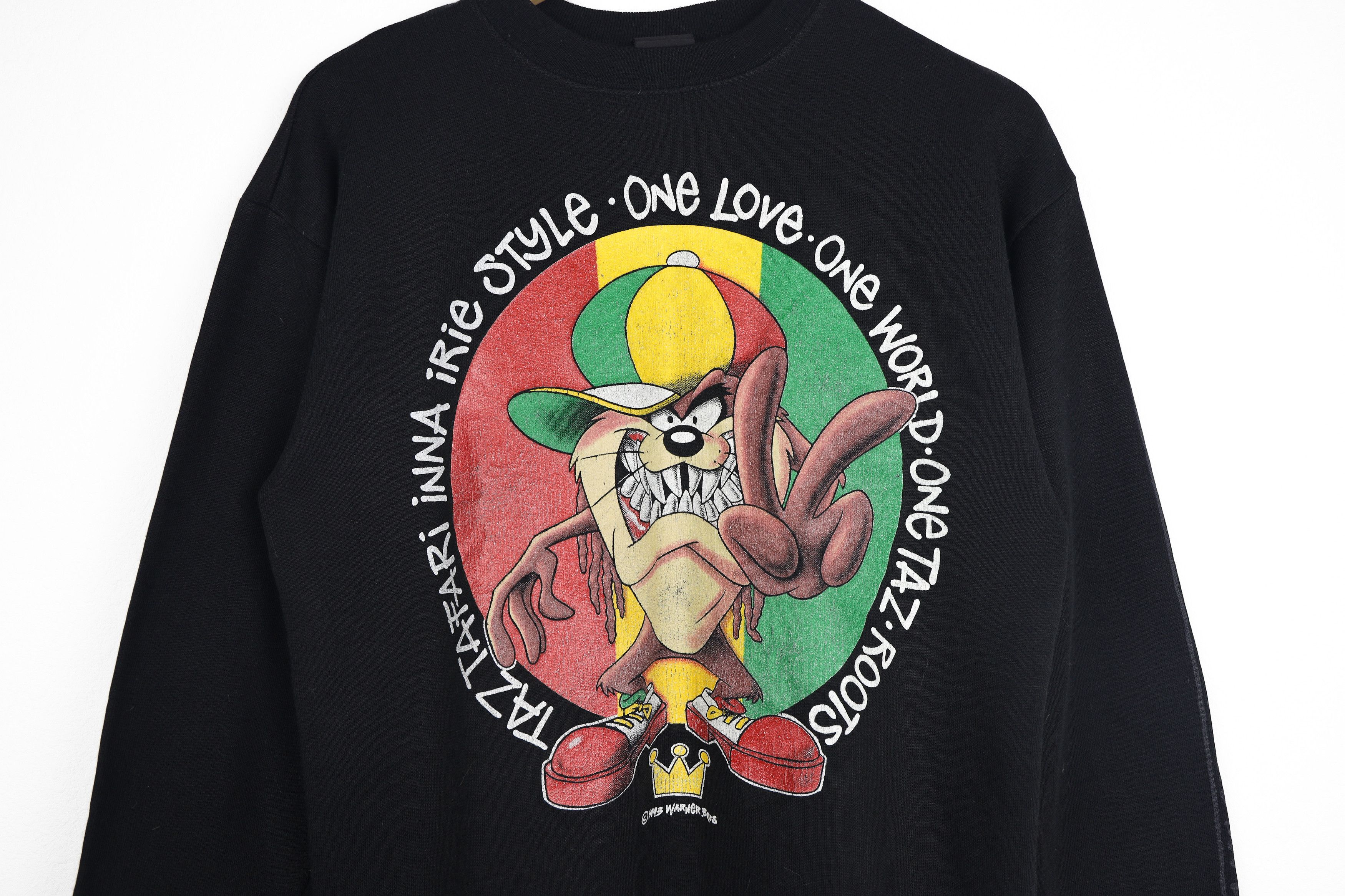 Bob Marley Vintage 1993 Warner Bros Tasmanian Devil Graphic LS T-shirt Size US M / EU 48-50 / 2 - 3 Thumbnail