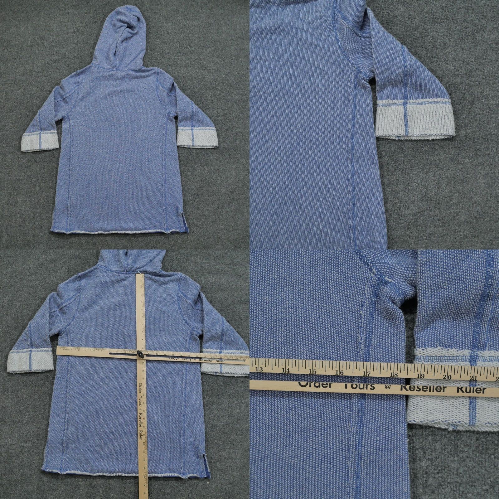 Soft Surroundings Soft Surroundings Hoodie Womens Small Blue Logo Pullover Casual Long Sleeve Hooded Small Blue Size S / US 4 / IT 40 - 8 Thumbnail