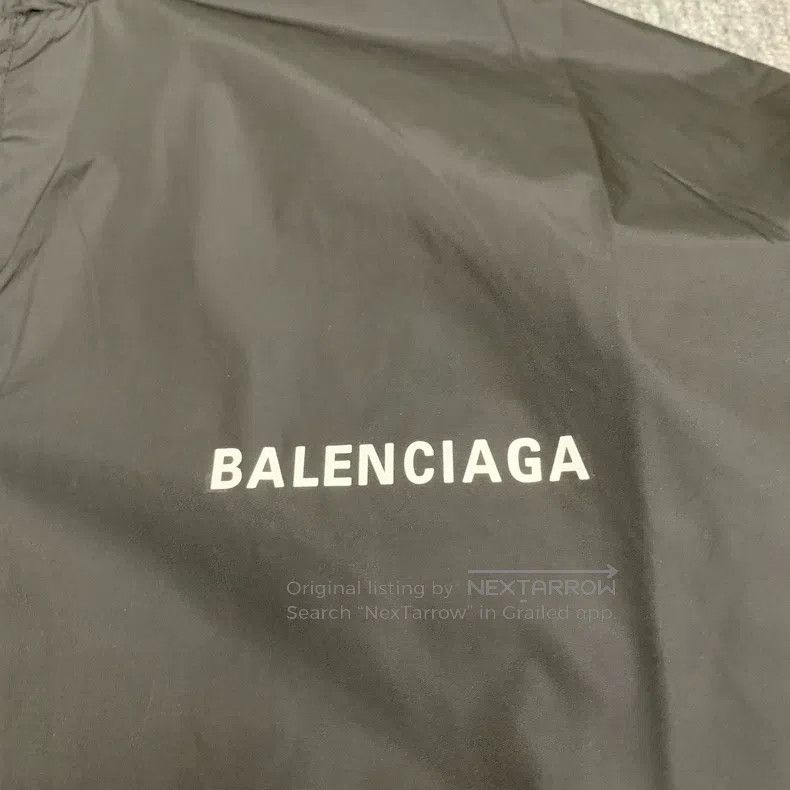 Balenciaga Balenciaga Black nylon windbreaker jacket Size US S / EU 44-46 / 1 - 4 Thumbnail