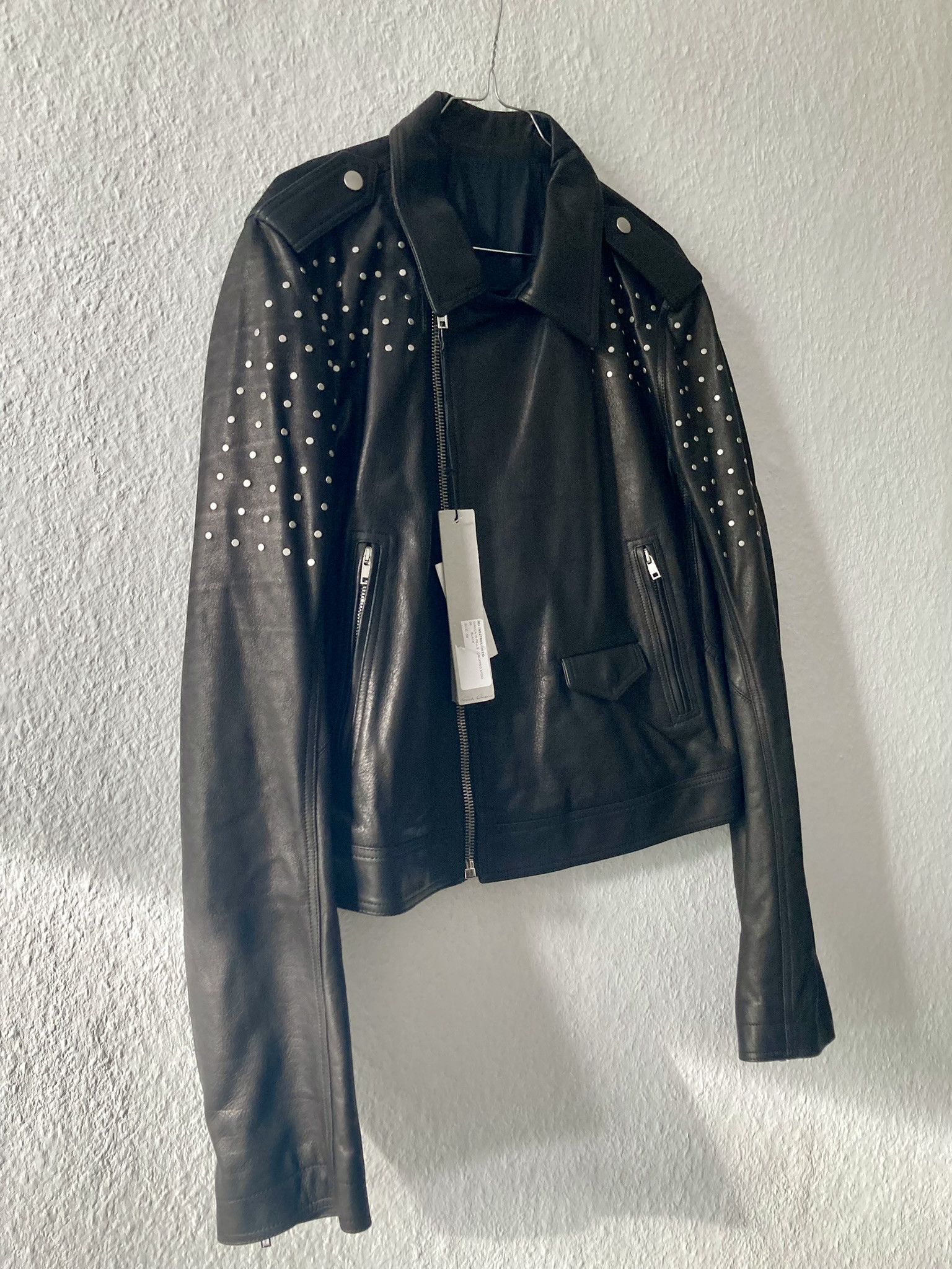 Rick Owens SS19 "BABEL" Studded Stooges LCW Leather Jacket Rick Owens Size US L / EU 52-54 / 3 - 5 Thumbnail