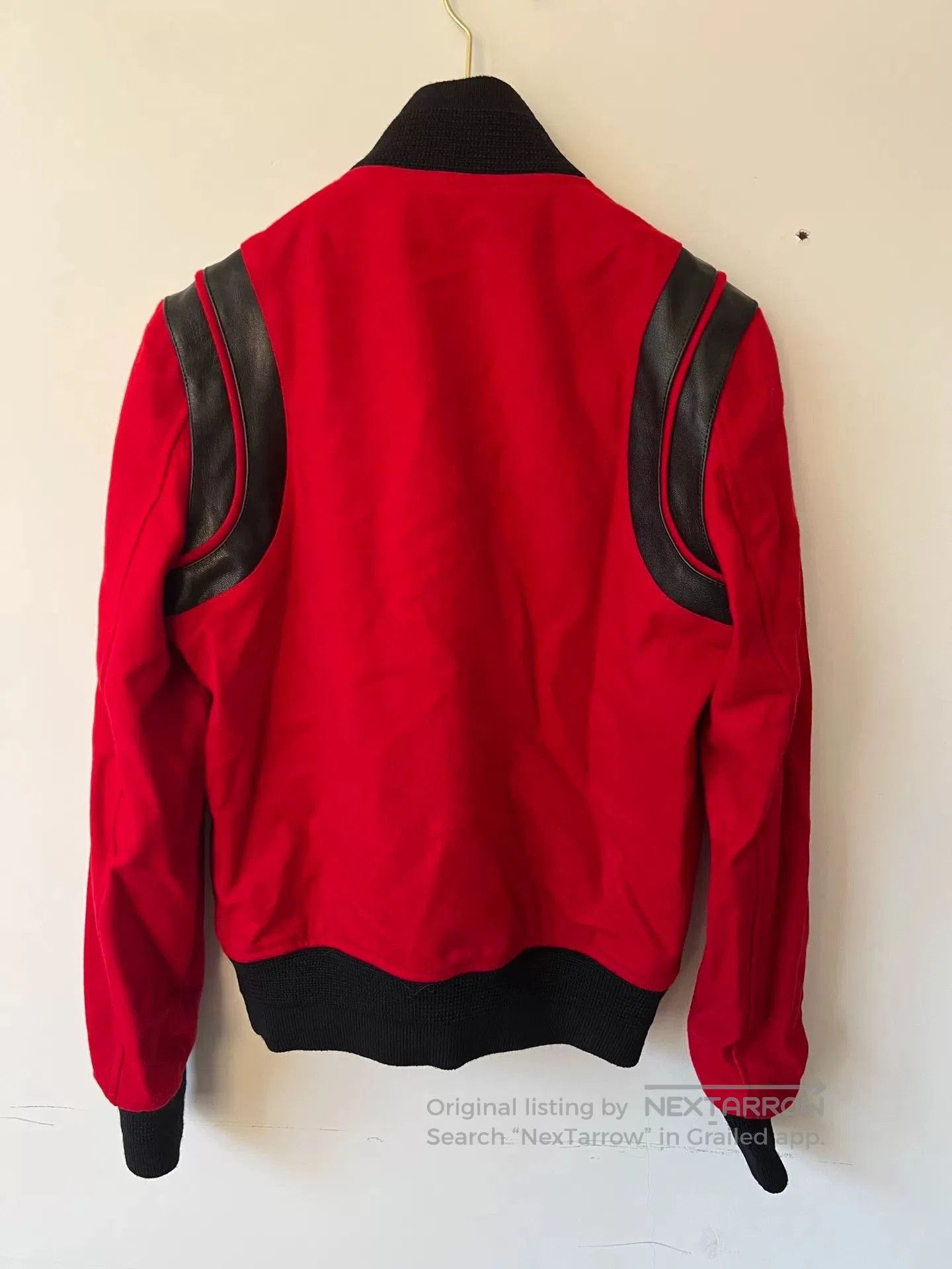 Saint Laurent Paris Saint Laurent Red Wool Teddy Jacket. Size S / US 4 / IT 40 - 2 Thumbnail