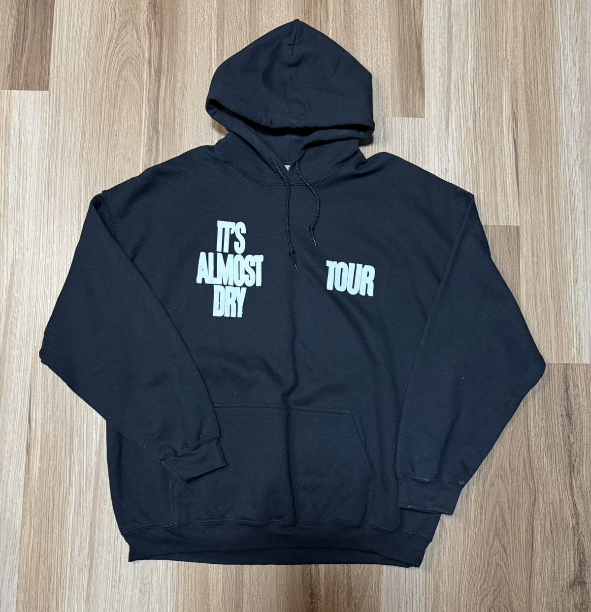 Rap Tees Pusha T It's Almost Dry Tour Pullover Black Hoodie Men XXL Size US XXL / EU 58 / 5 - 1 Thumbnail
