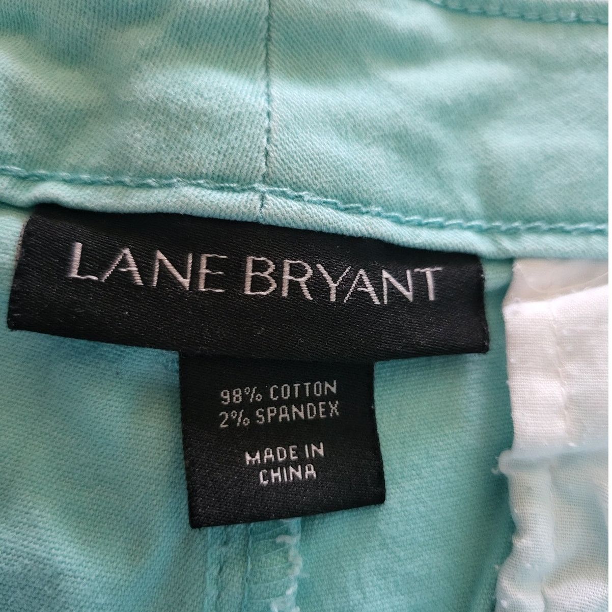 Other Lane Bryant Teal Cotton Shorts - Size 18 Size 40" / US 18 - 3 Thumbnail