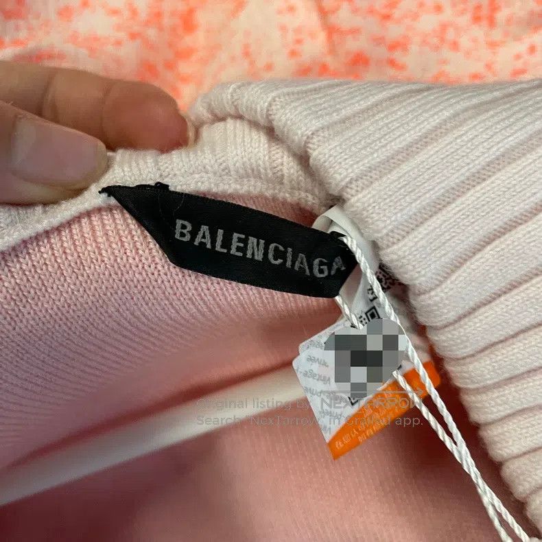 Balenciaga Balenciaga Pink Knitted Jacket Size M / US 6-8 / IT 42-44 - 5 Thumbnail