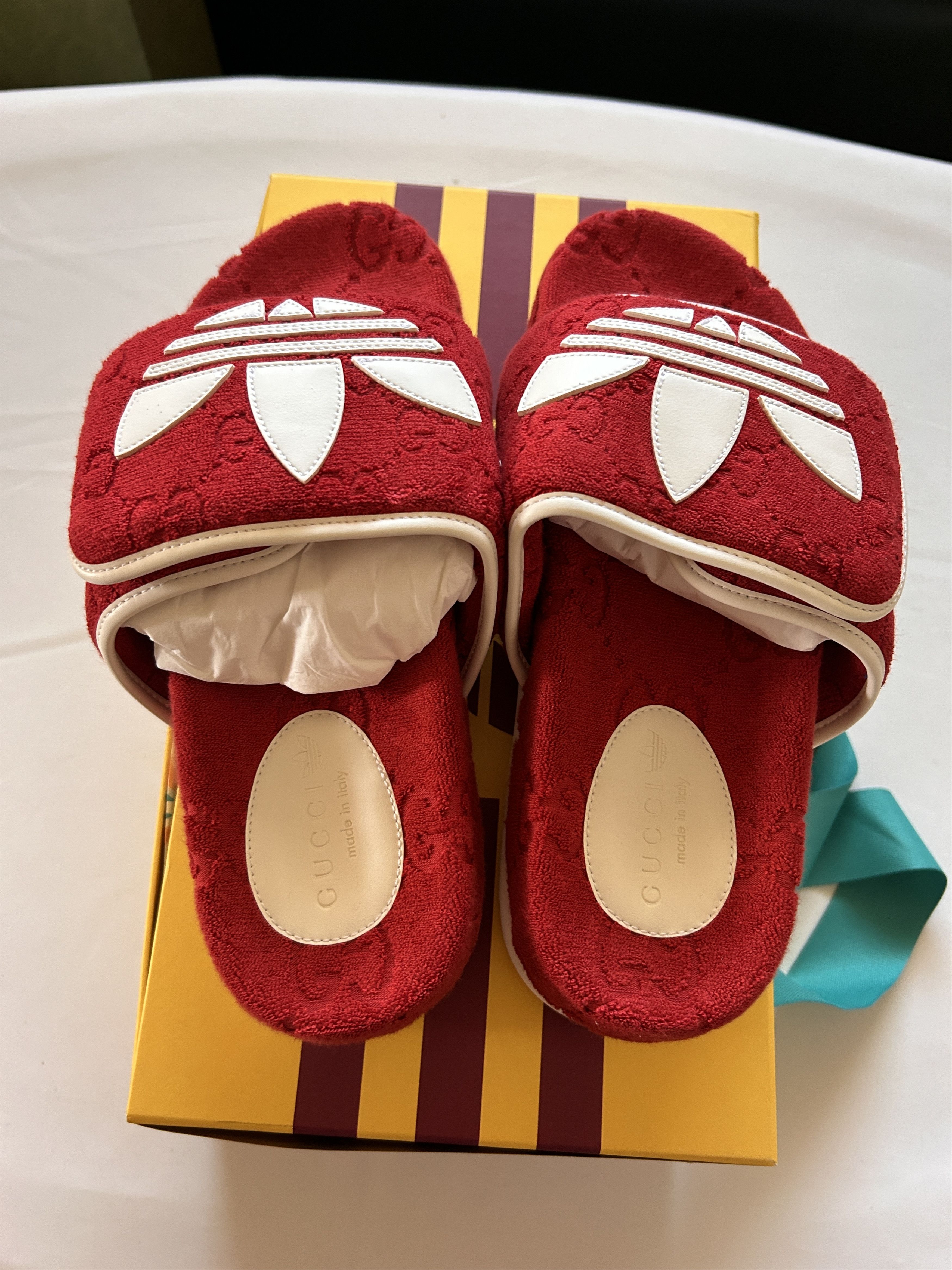 Gucci men's GUCCI adidas x GUCCI GG Platform Sandal 702412 size 8 Size US 8 / EU 41 - 4 Thumbnail
