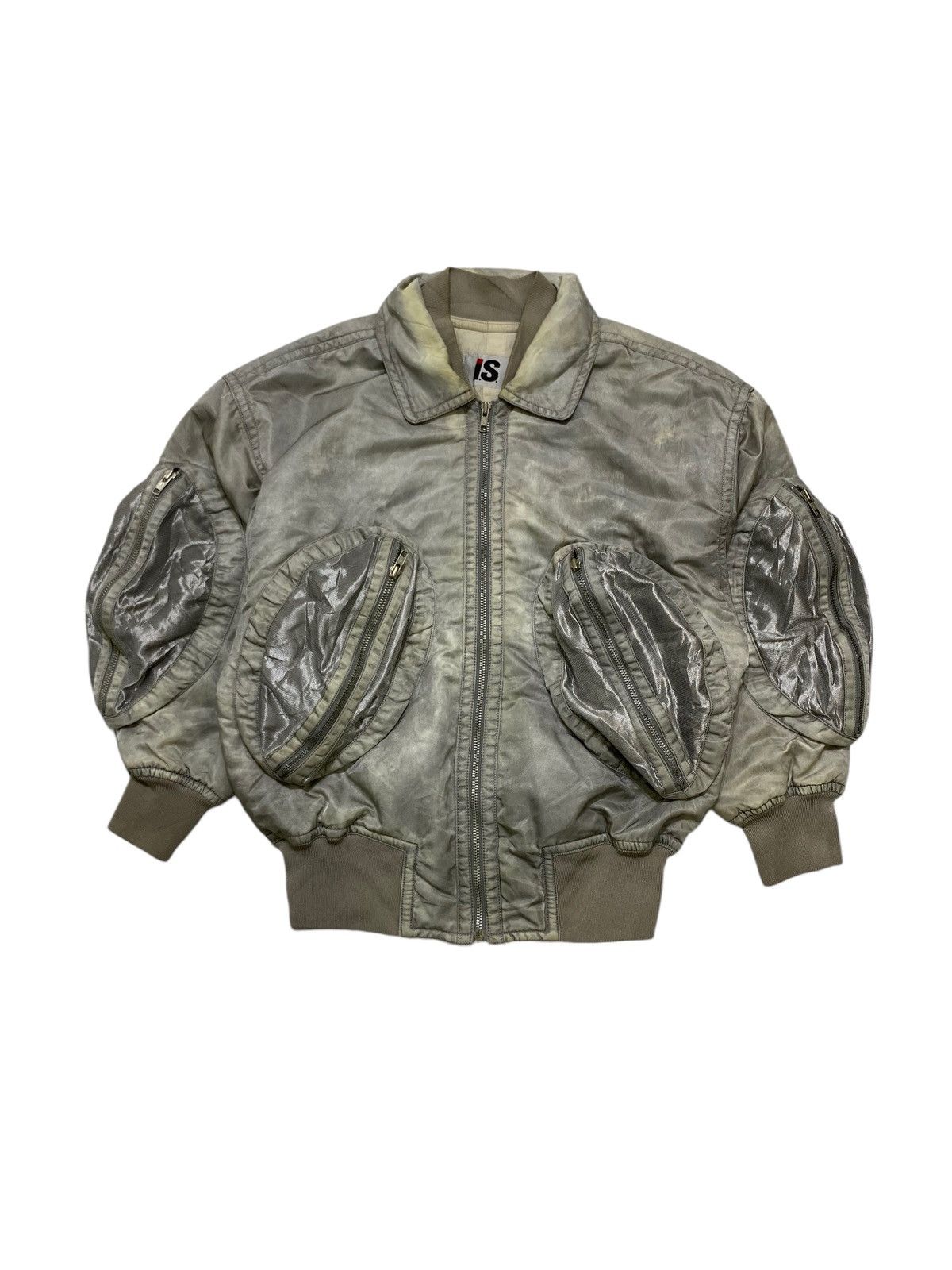 【80s ISSEY SPORTS】フェード トレーナー archive Issey Miyake Issey Miyake Sport Archive 80's Care Label