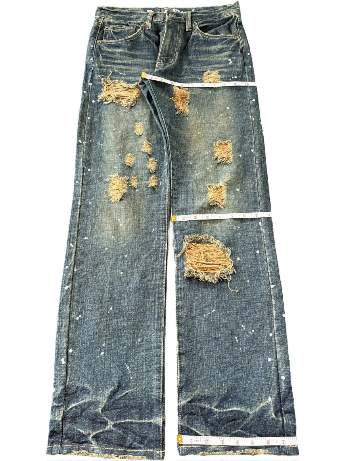 Dolce & Gabbana Vintage Japanese Brand Rusty Wash Distress Loose Jeans Size US 30 / EU 46 - 8 Thumbnail