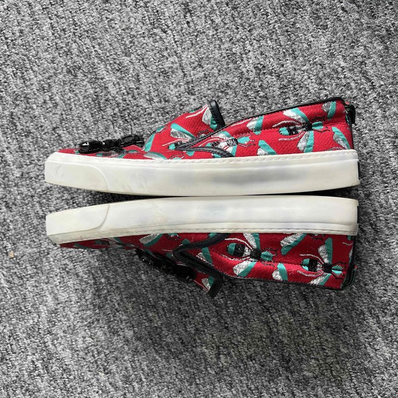 Gucci Gucci Colorful Insect Embellished Low-top Sneakers Size US 6.5 / EU 39-40 - 7 Thumbnail