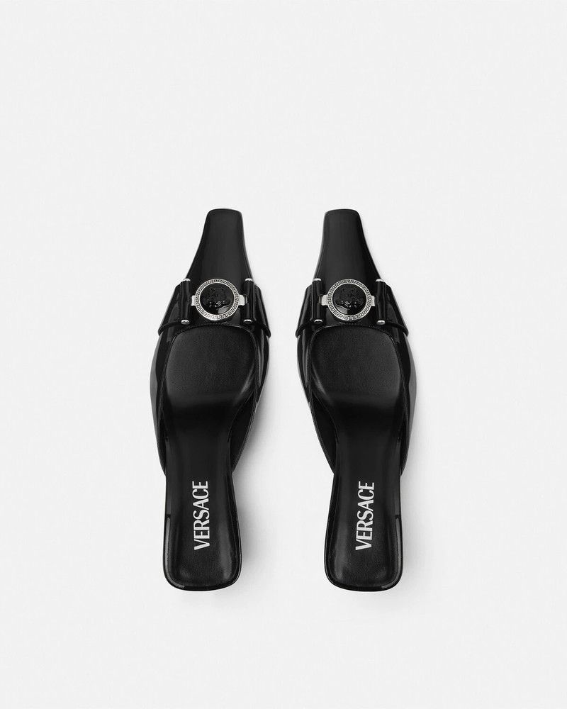 Versace o1y0226 Mules in Black Size US 6 / IT 36 - 4 Thumbnail