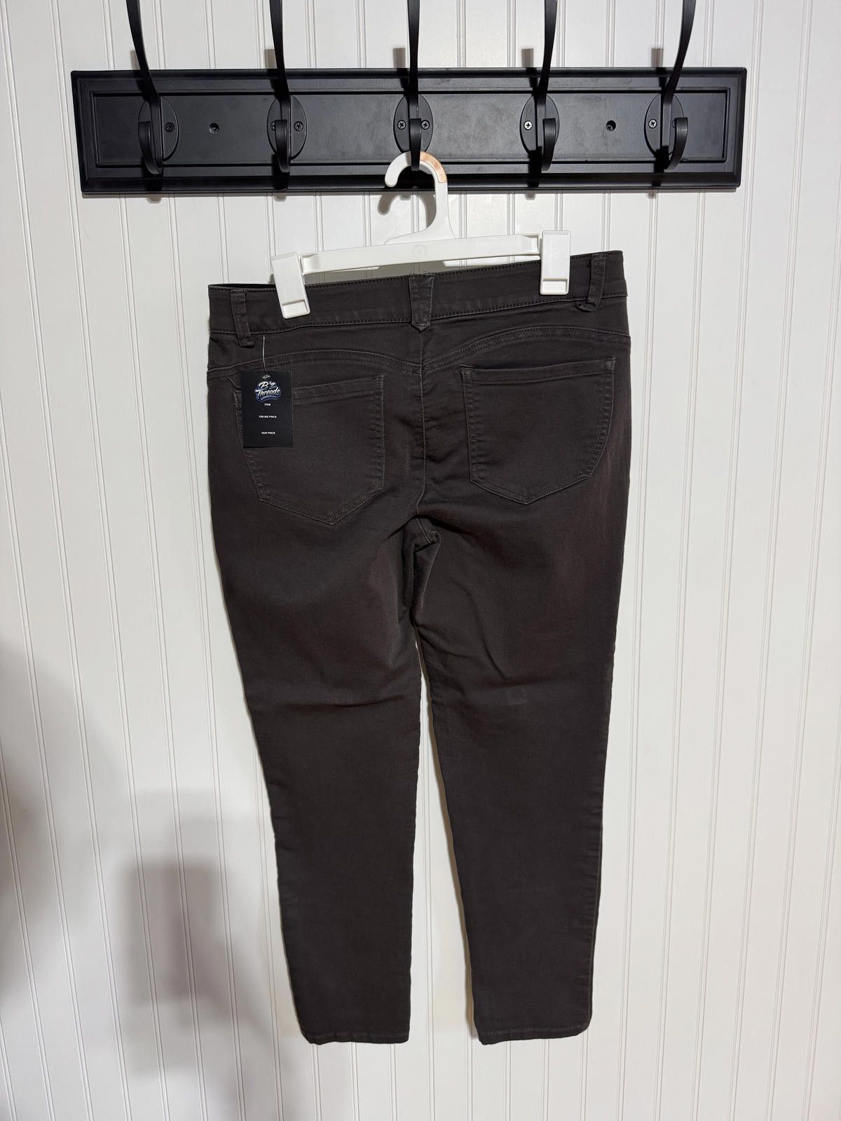 Other Democracy Women's 10 Ab solution Espresso Brown Skinny Pants Size 32" / US 10 / IT 46 - 2 Thumbnail