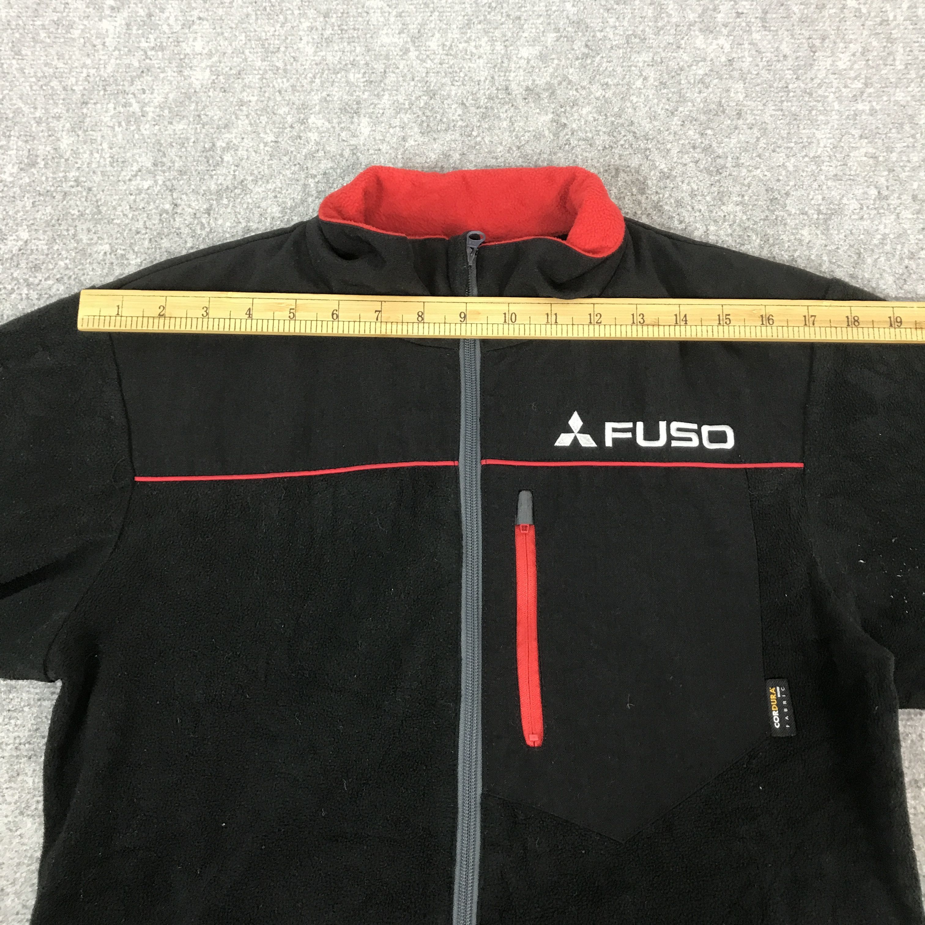 Japanese Brand Vtg fuso Mitsubishi Track racing fleece jacket K50B24 Size US L / EU 52-54 / 3 - 6 Thumbnail