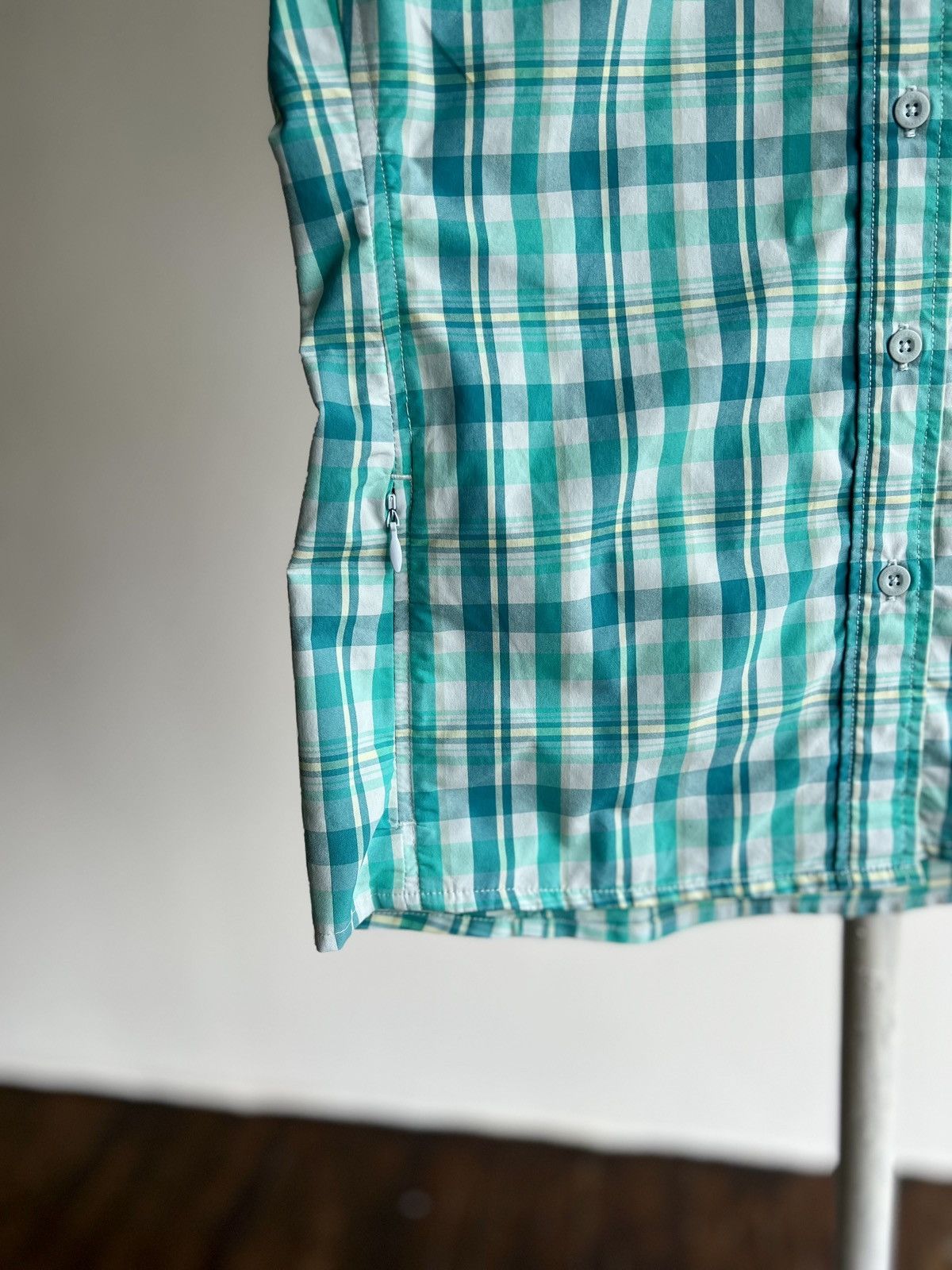 The North Face The North Face Women’s Aqua White Plaid Button Shirt Pockets Size M / US 6-8 / IT 42-44 - 5 Thumbnail