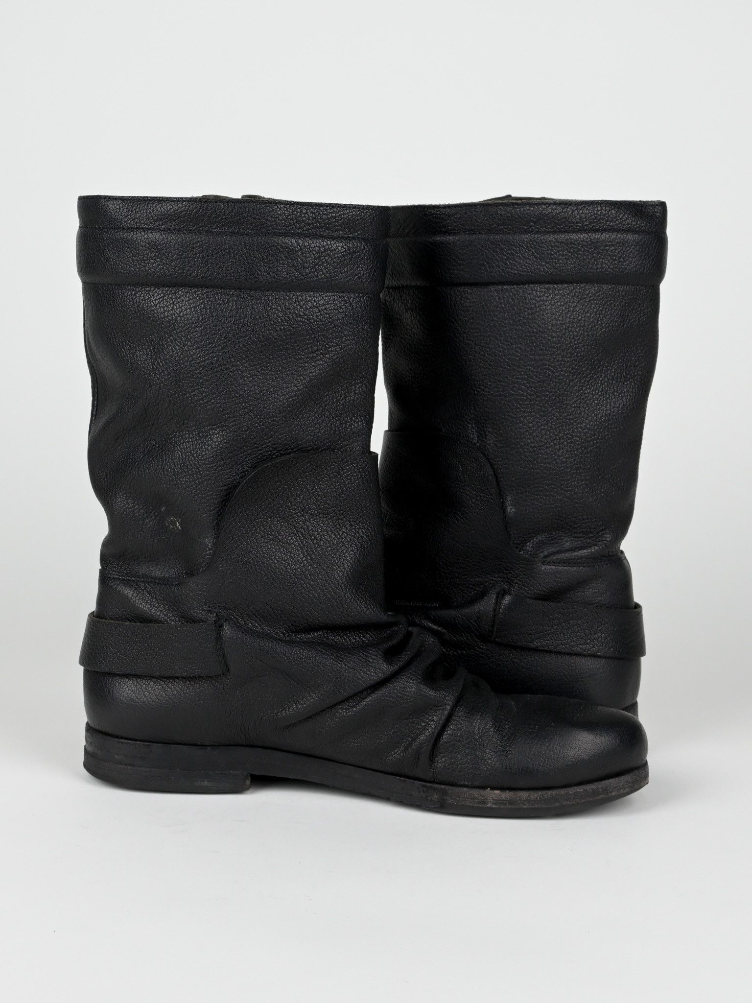 Marsell Stacked Leather Moto Boots Size US 7 / EU 40 - 5 Thumbnail