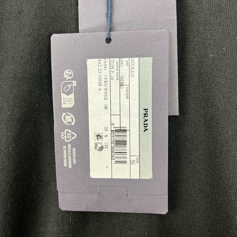 Prada Prada Black round-neck knitted undershirt 2505-Nextarrow Size US M / EU 48-50 / 2 - 4 Thumbnail