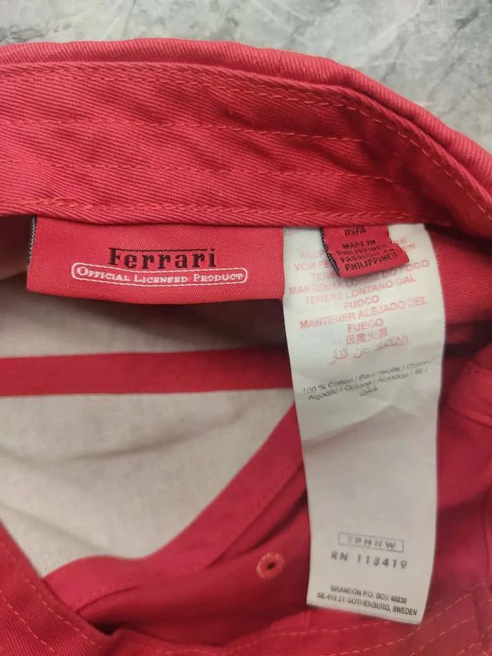 Ferrari Vintage Ferrari Cap Hat Size ONE SIZE - 6 Thumbnail