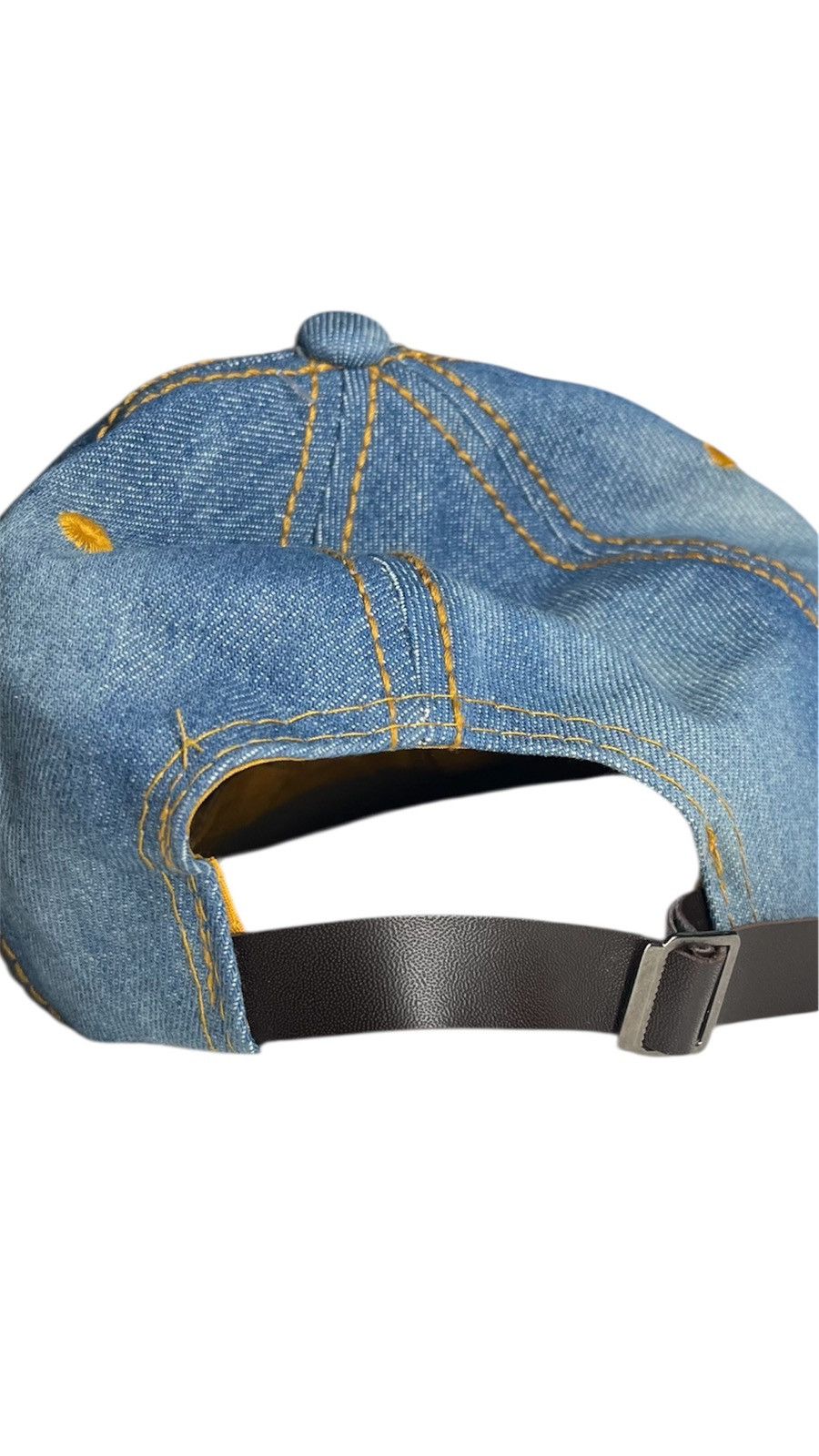 H&M H&M Denim Gold 420 Dad Cap Size ONE SIZE - 6 Thumbnail