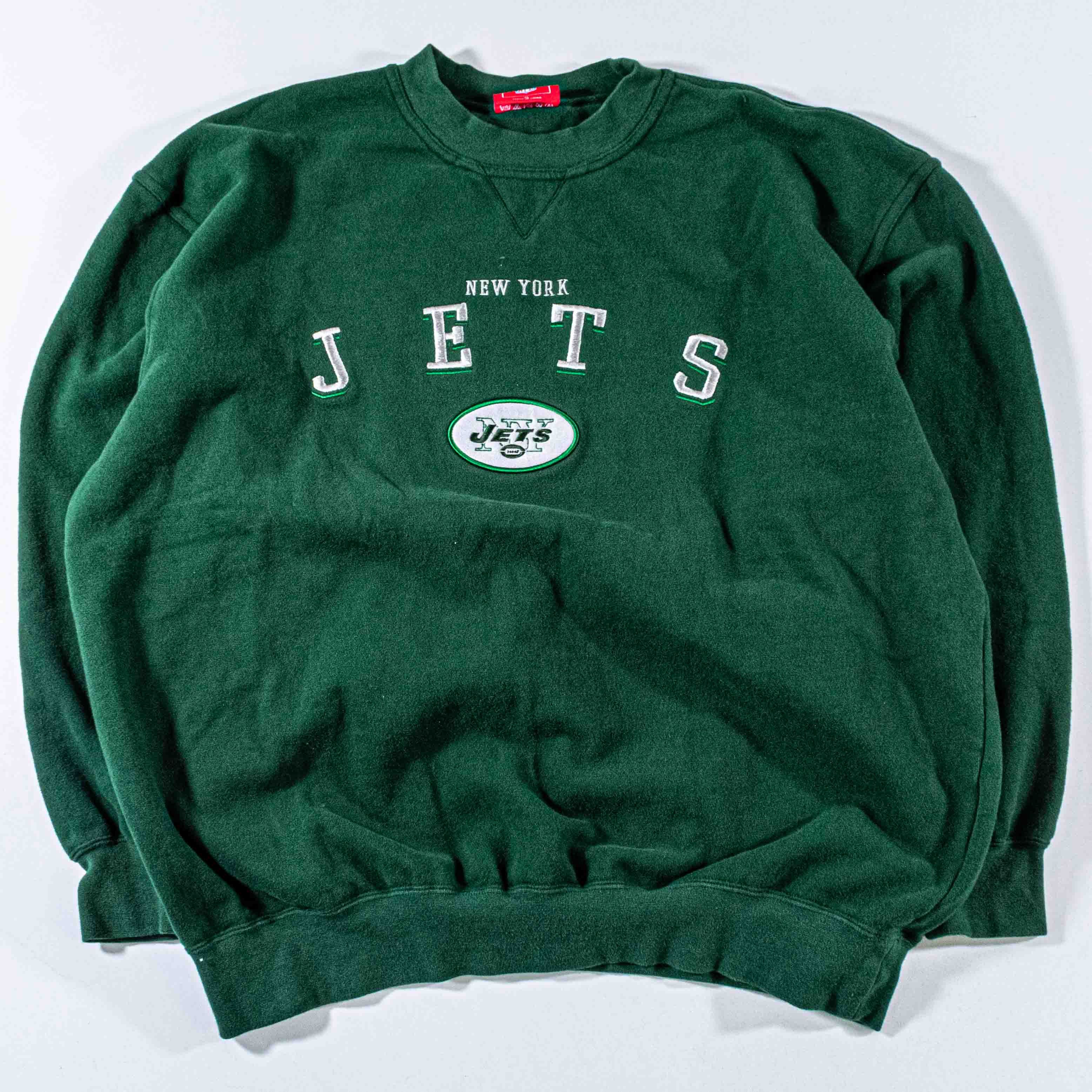 NFL Vintage New York Jets Spell Out Crewneck Sweatshirt Y2K NFL Size US XL / EU 56 / 4 - 1 Thumbnail