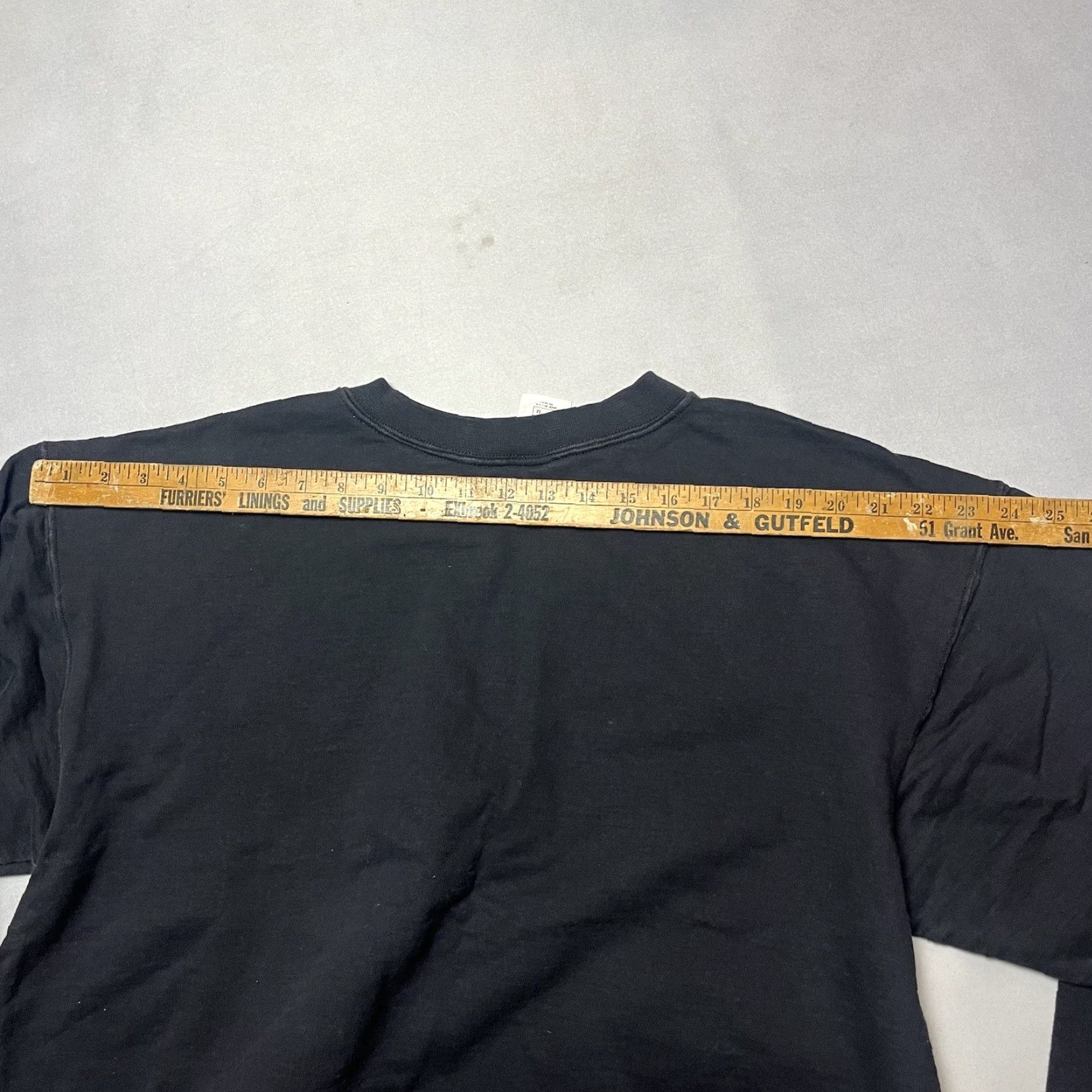 VINTAGE Nike Sweatshirt Center Logo Pullover Crew Neck Long Sleeve Made In USA M Black 90s Logo Mens Regular Cotton Blend Fleece Graphic Print Size M