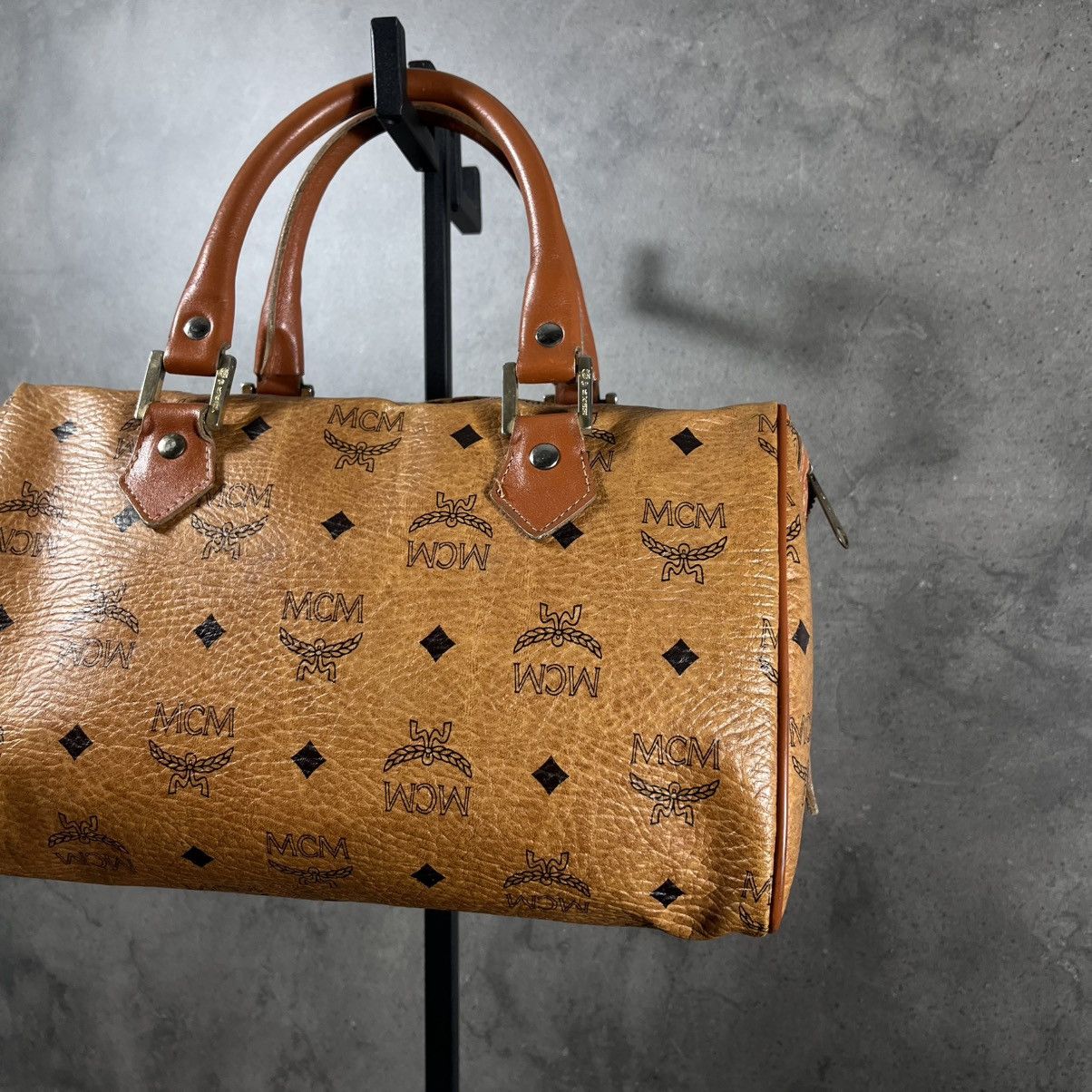 MCM Archive 80s MCM Archive Genuine Leather Keepall Hand Bag Size ONE SIZE - 11 Thumbnail